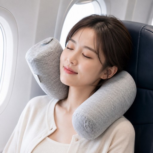 기내용 여행용 목베개 차량용 휴대용 메모리폼 목쿠션