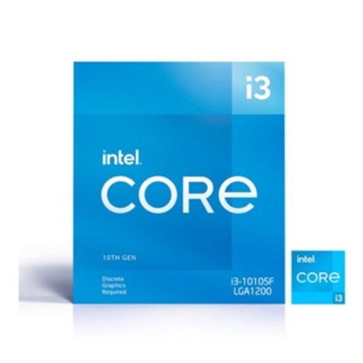 인텔 코어i3-10세대 10105F (코멧레이크S 리프레시) 정품박스