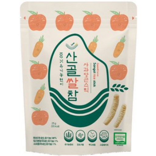 에코맘의산골이유식 산골쌀참 자색고구마 25g*2개
