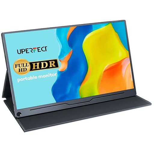 UPERFECT 휴대용 모니터 15.6인치 컴퓨터 디스플레이 100 sRGB 높은 색상 영역 1920x1080 USB C FHD 아이 케어 게이밍 스크린 IPS 미니 HDMI 타입