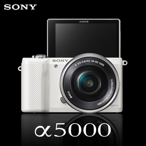 소니 정품 A5000+16-50mm (렌즈포함) 셀카 미러리스 k, 화이트