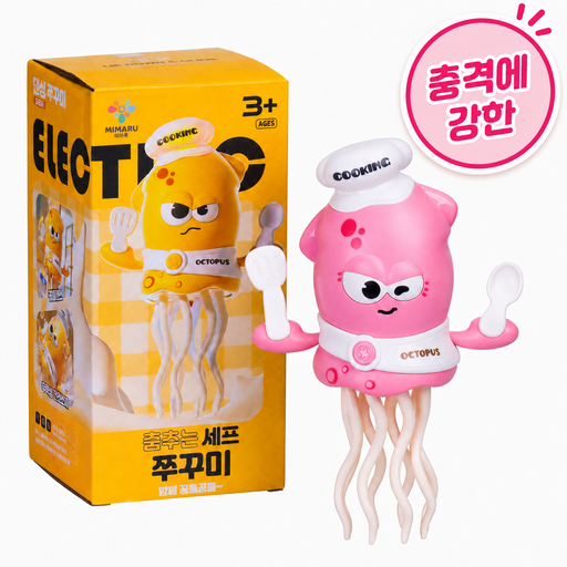 MIMARU 충격에강한 춤추는 문어 장난감 음악 LED 불빛 자동 움직임
