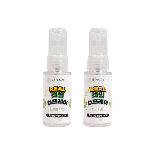 만물상아저씨 멍냥이랑 고양이 리얼 스프레이 2개, 2개, 30ml, 캣닢