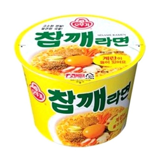 오뚜기 참깨라면용기