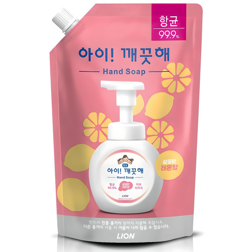 아이깨끗해 항균 폼 핸드솝 리필 레몬향