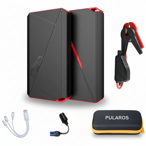 풀라로스 긴급시동 보조배터리 점프스타터+스마트 점프 케이블+ 파우치백 14800mAh