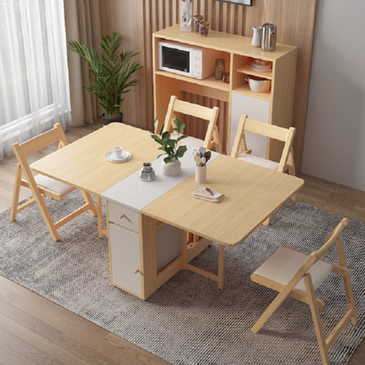 트랑떼 공간활욜 이동식 확장형 접이식 식탁 테이블 식탁 1.2M 의자별도