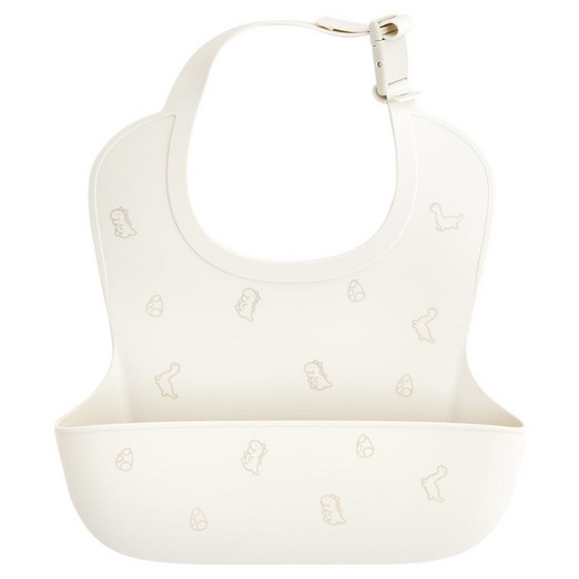 퍼기 유아용 방수 버클형 실리콘 이유식 턱받이