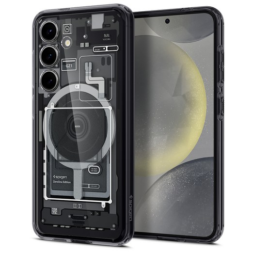 슈피겐  투명 맥세이프 울트라 하이브리드 원탭 메탈링맥핏 휴대폰 케이스 ACS07354