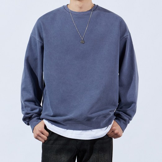 헤비듀티 피그먼트 오버핏 맨투맨 TOP135