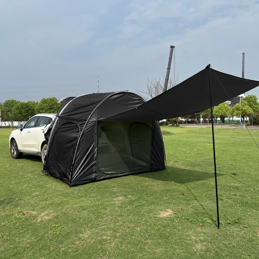 차박텐트 확장형 분리형 도킹쉘터 3x1.5x2.1m  방수 자립형 suv 차박 꼬리텐트 카 쉘터 천막과 창문 포함