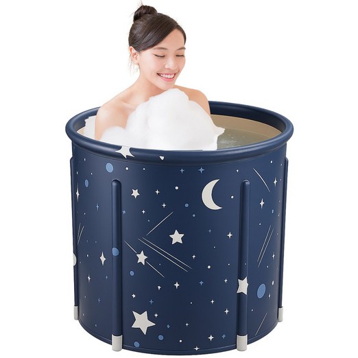라이언스골드 접이식욕조 무조립 이동식욕조 반신욕 간이 원터치, 1개, 별헤는밤