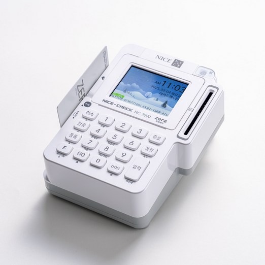 나이스 관리비없는 유선 2인치 신용카드단말기