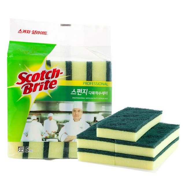 스카치브라이트 스펀지 다목적 수세미