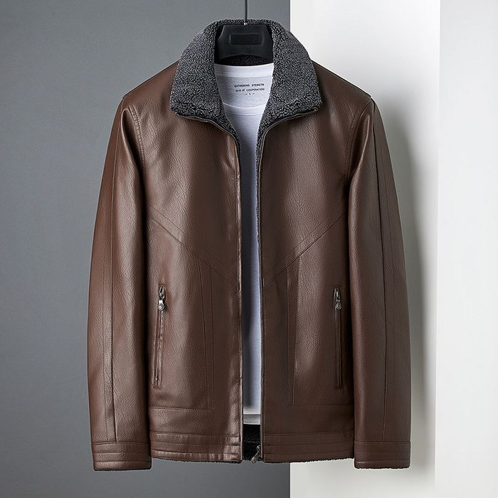 Angel 아우터 남성 재킷 빅사이즈 양가죽무스탕 양털 단색 자켓