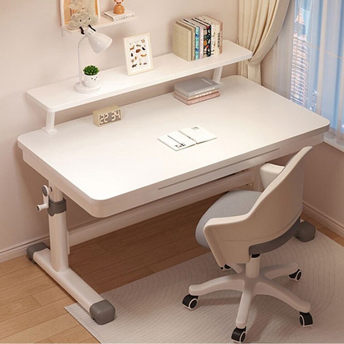 하루꿈 높이 조절 책상 책꽂이 서랍 수납 학생 학습용 높낮이 책상 테이블
