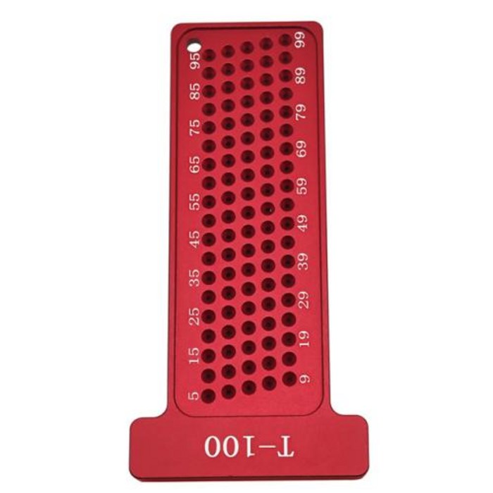 합금 메트릭 목공 100mm 그무개, 캘리브레이션, 도구, 알루미늄 정밀 홀 눈금자 아웃 크로스 포켓 측정 크로스