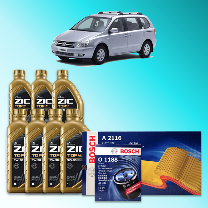 뉴카니발 VQ 2.9 디젤 엔진오일세트 SK 지크 탑 LS 5W30 ZIC TOP LS