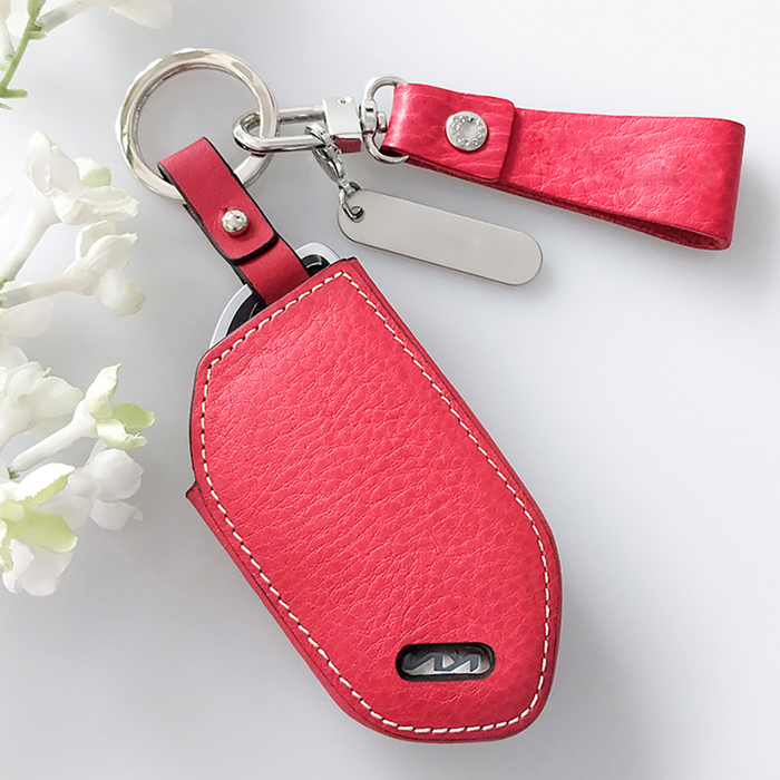 이지스 리츠S 더뉴쏘렌토 더뉴모닝 EV9 더뉴카니발 기아 신형 4버튼9버튼 차키케이스, 레드, KM44버튼