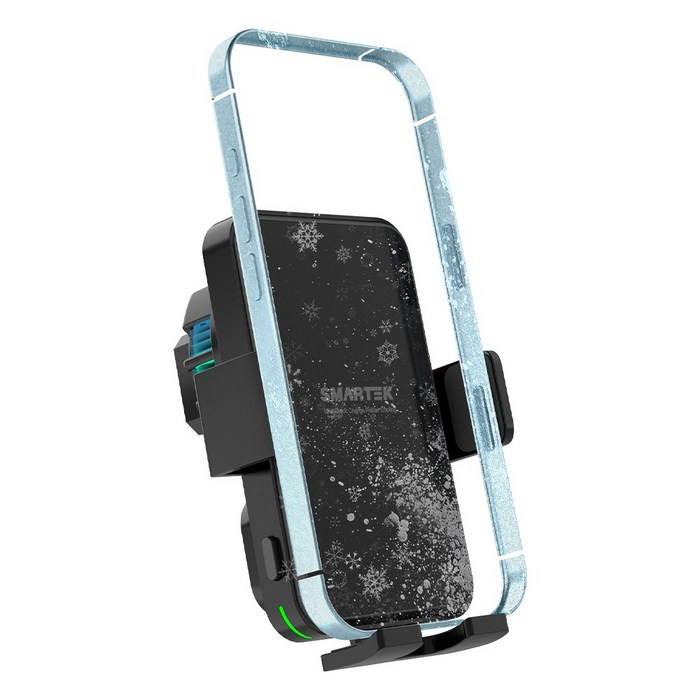 스마텍 15W 고속 무선 충전 펠티어 냉각 차량용 거치대 STCD1400, 블랙STCD1400
