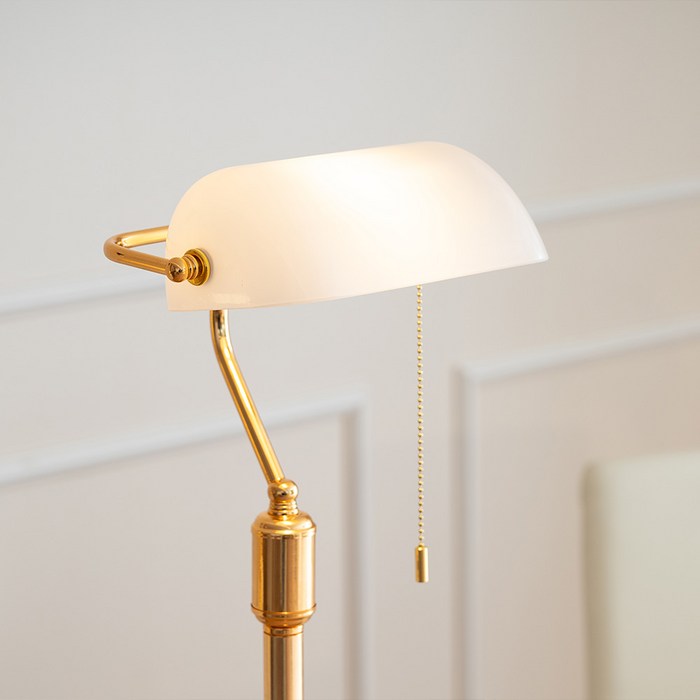 아토조명 빈티지 뱅크 장스탠드 엔틱 무드등 쇼파조명, 주광색