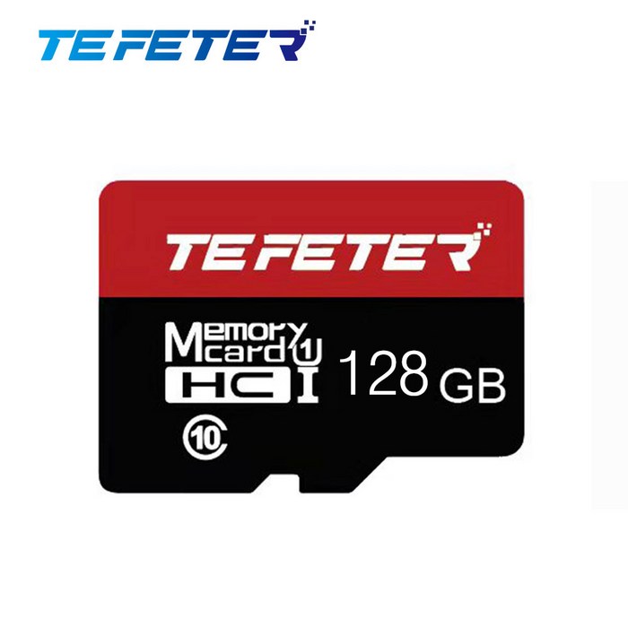 TEFETER 메모리카드 영상 녹화와 사진 촬영용 메모리 카드 카메라 전용 SD 카드, 128G