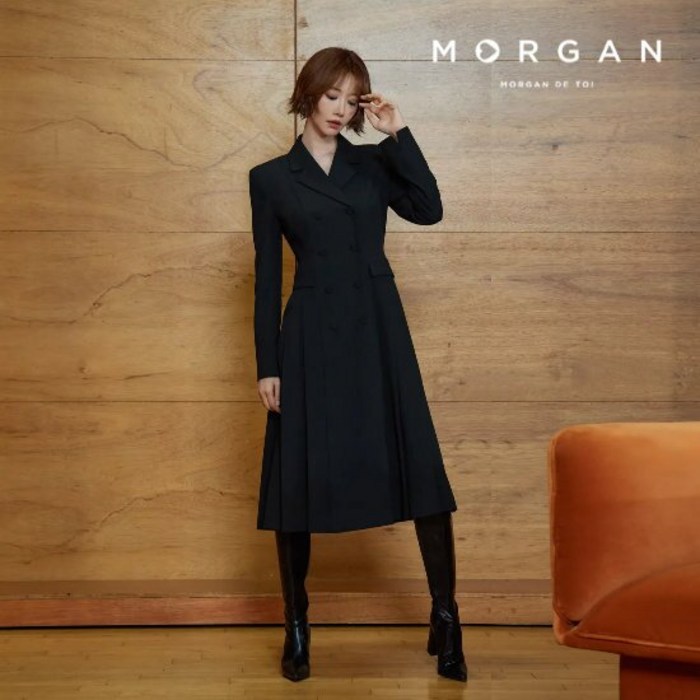 모르간 테일러드 더블버튼 원피스 1종
