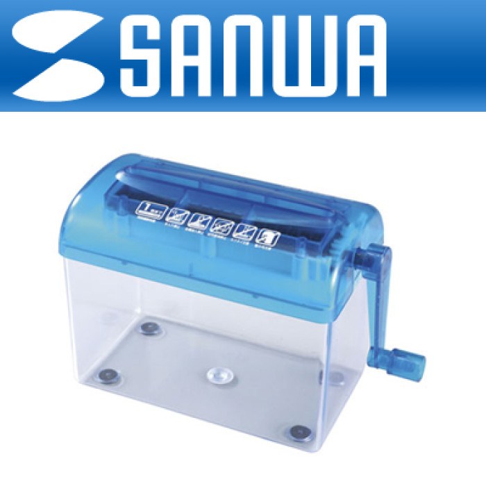 강원전자 산와서플라이 PSD12 수동 소형 문서 세단기, SANWA