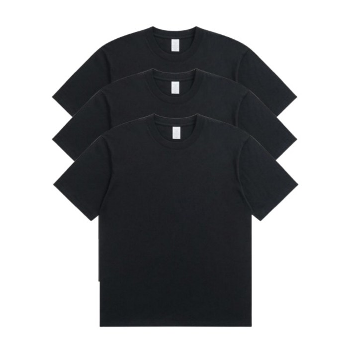 엔루키 무지 티셔츠 20수 코마사 흰티 빅사이즈 성인 학생 반팔 이너 레이어드 남자 여자