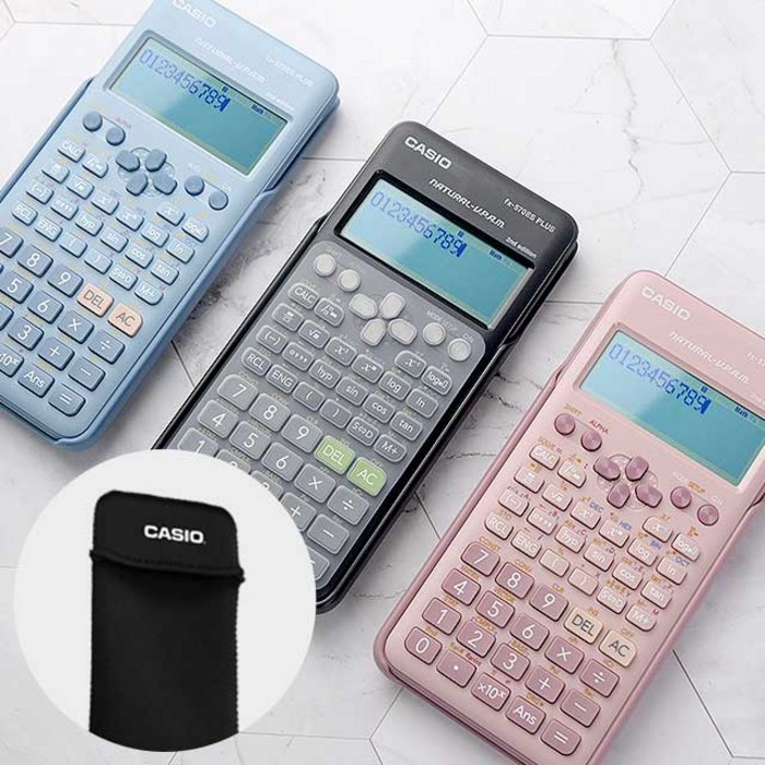 카시오 공학용 계산기 FX570ES PLUS 2전용 키스킨파우치 세트