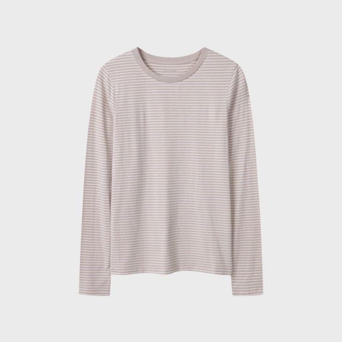 탑텐 TOPTEN 여성 소프트 크루넥 긴팔티MSF5TS2010 MSF5TS2010 147434