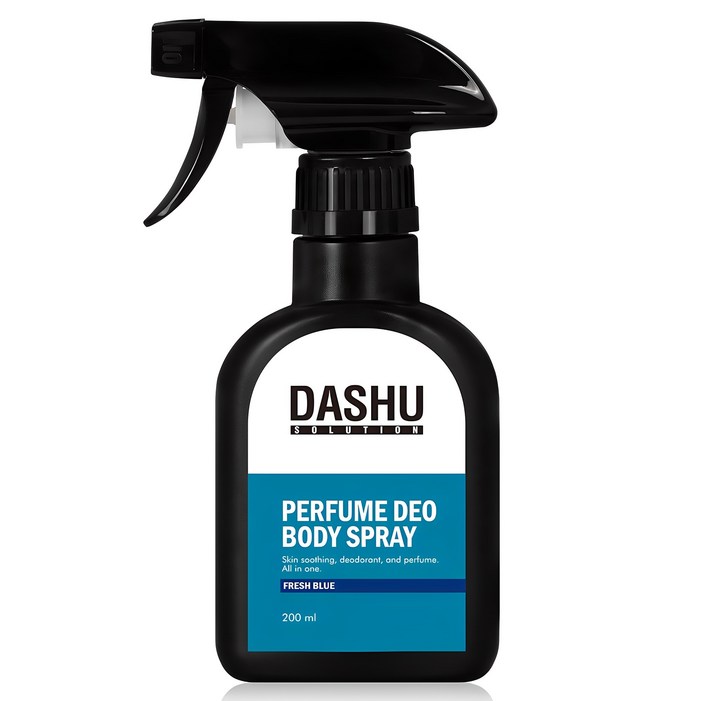 다슈 솔루션 퍼퓸 데오 바디스프레이 프레쉬 블루, 200ml, 1개 다슈 솔루션 퍼퓸 데오 바디스프레이 프레쉬 블루, 200ml, 1개