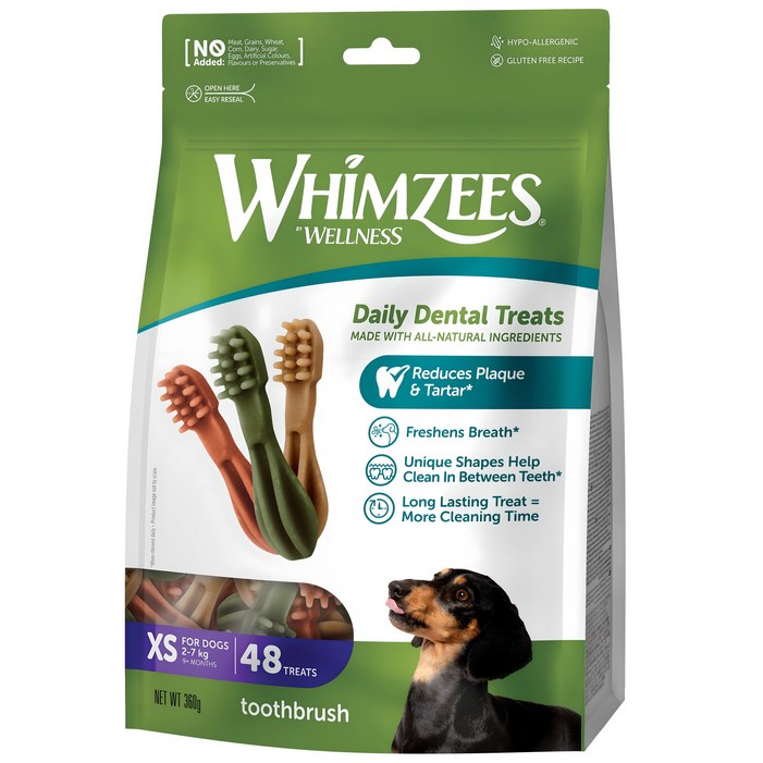 윔지스 밸류 백 덴탈 츄 칫솔모양 XS