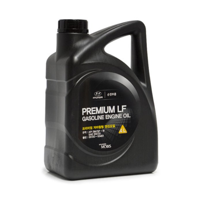 현대모비스 프리미엄 저마찰형 엔진오일 4L, 1개, 5w20, 4000ml
