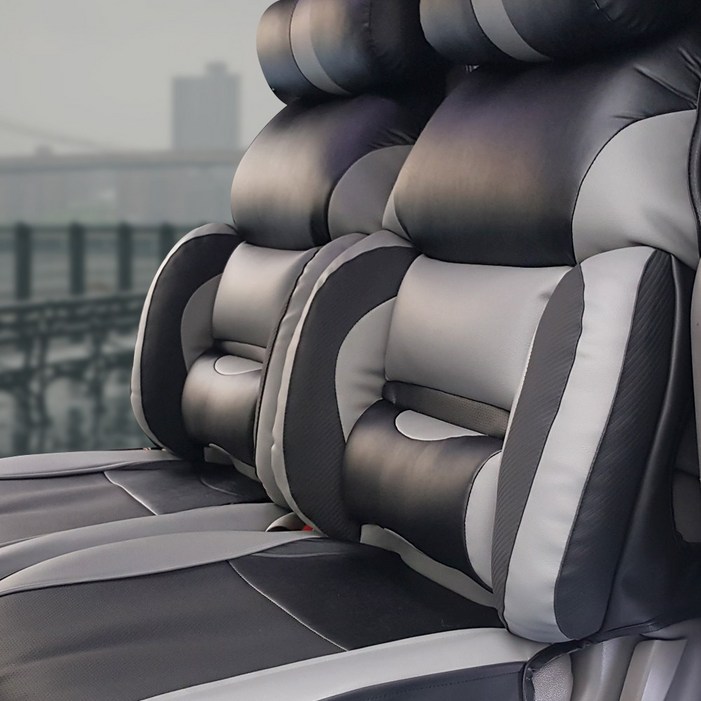 카월드 리무진 시트커버 운전석 + 목쿠션 세트