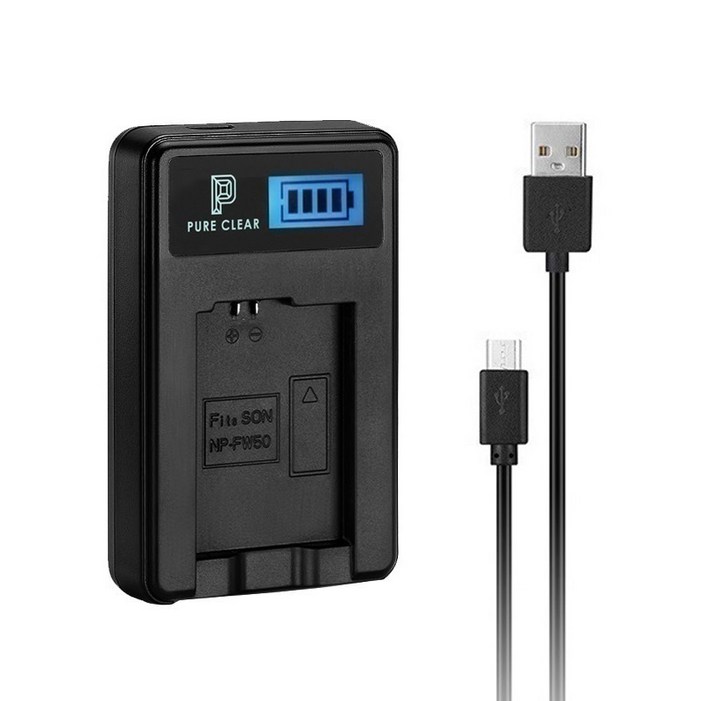 퓨어클리어 삼성 SLB1037 SLB1137 LCD 싱글 USB 호환충전기