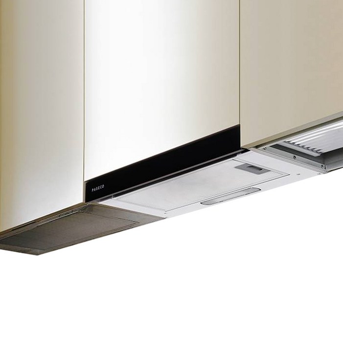 파세코 슬라이딩 블랙바 주방 레인지후드, PHDB605, 방문설치