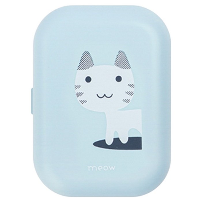 블루인쇼어 UVCLED 충전식 휴대용 칫솔살균기 DMCNH01, 고양이블루, DMCNH01B