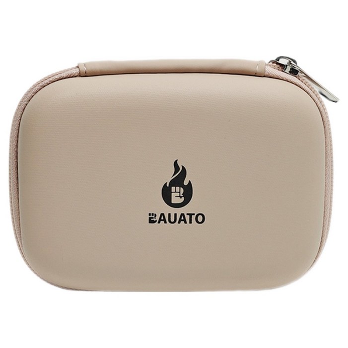 바우아토 여행용 난연 방수 디지털 케이블 충전기 보조배터리 수납 파우치 소형 DB0606, 1개, BEIGE