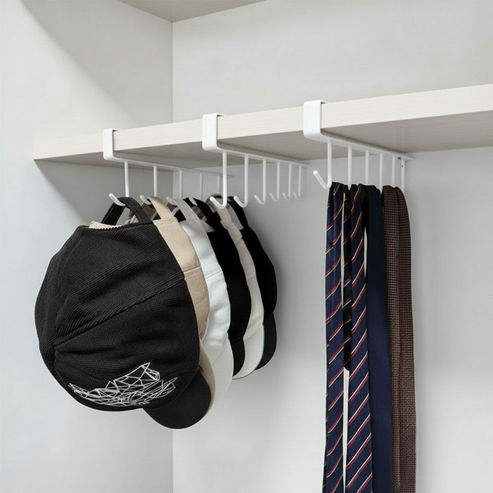틈새 공간활용 옷장 정리 6구 수납 걸이