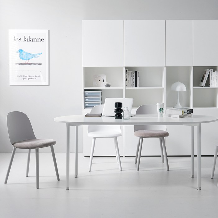 필웰 횸 원형 책상 테이블 방문설치