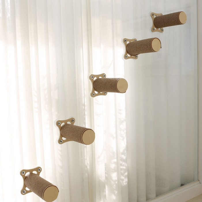 모넬로 고양이 디디냥 창문 원목 캣워커