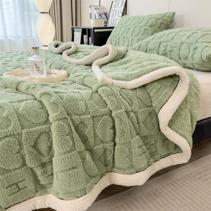 코지위크 부드러운 폴리스 하트 담요 이불 B13