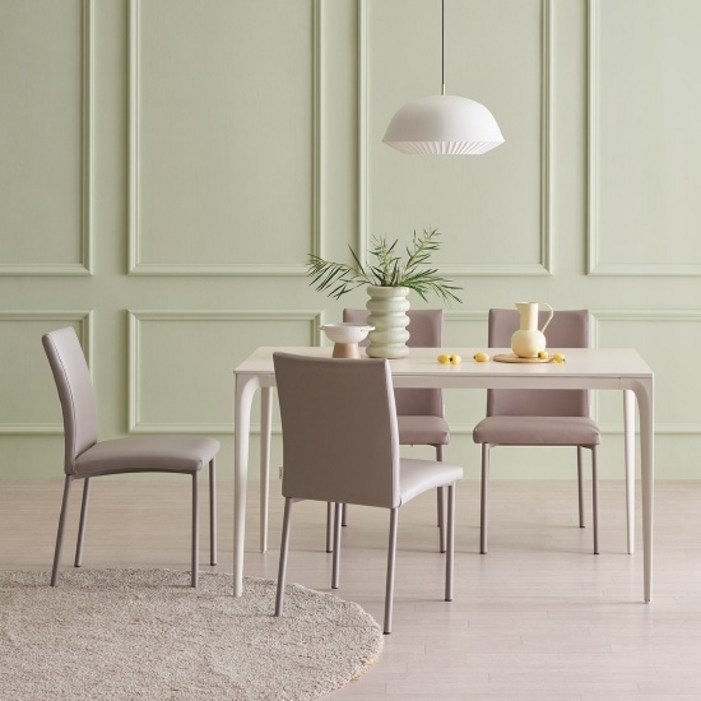 한샘 도노 세라믹 엣지 4인 식탁세트 위드의자4 포함