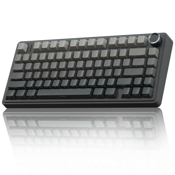 AULA F75유선무선 독립 키보드 LEOBOG 일반형 기계식 키보드, F75 그러데이션 그레이, RGB wireless