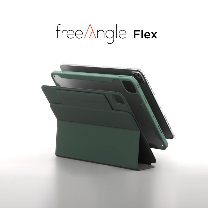 모키보 프리앵글 FLEX 스탠드 커버 펜슬수납 케이스, 아이패드를 더욱 튼튼하고 자유롭게, 파스텔 핑크, 1개