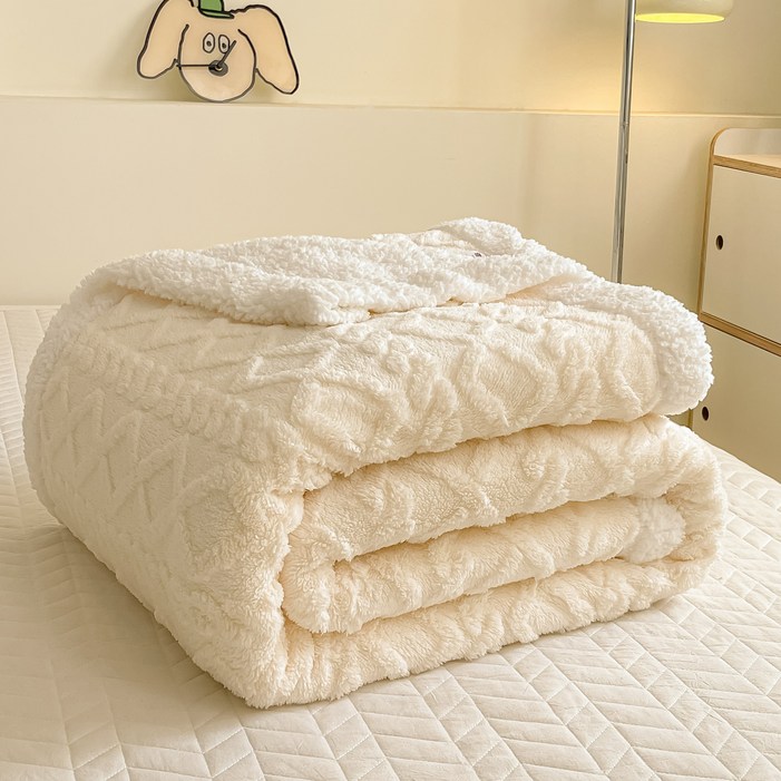 YYT 겨울 이중 융단 기모 두꺼운 무릎담요
