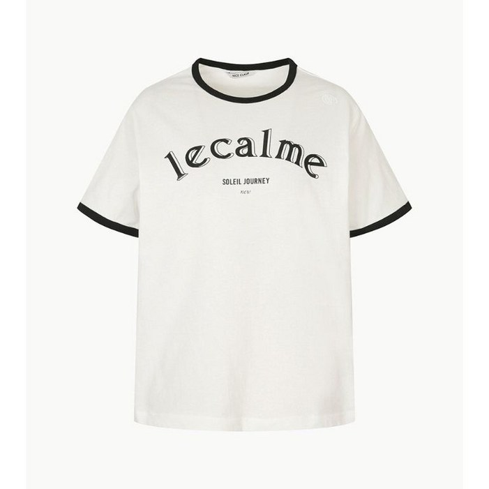 나이스클랍 NICE CLAUP 컬러 블록 레터링 티셔츠N242PWT314 432974