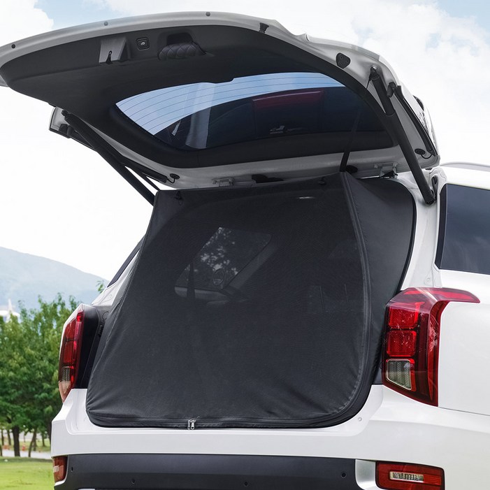 케이엠모터스 팰리세이드 1세대 차량용 모기장 텐트 트렁크 모기장