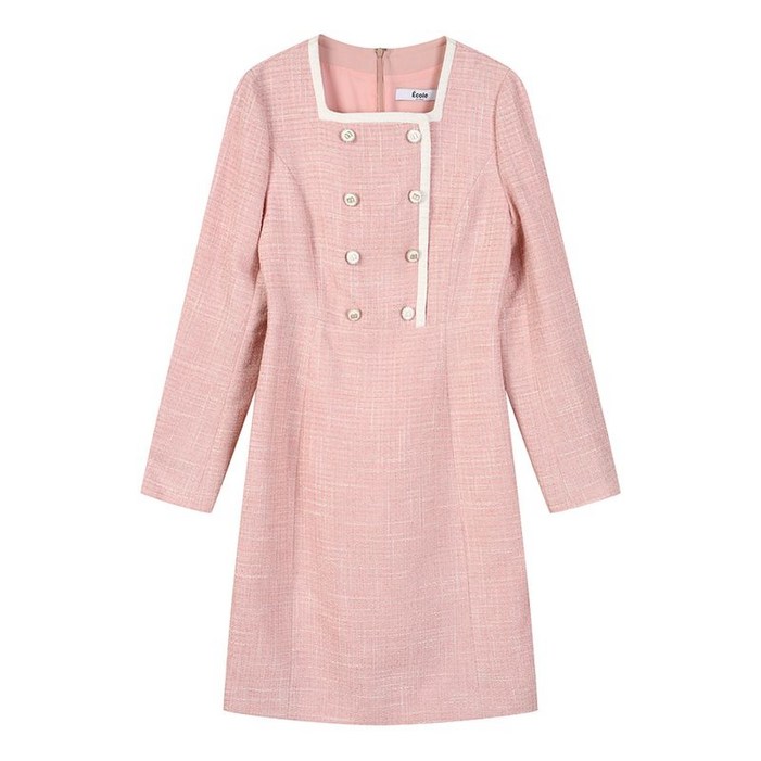 에꼴드파리 스퀘어넥 트위드 원피스 CB2ZWOA012Z